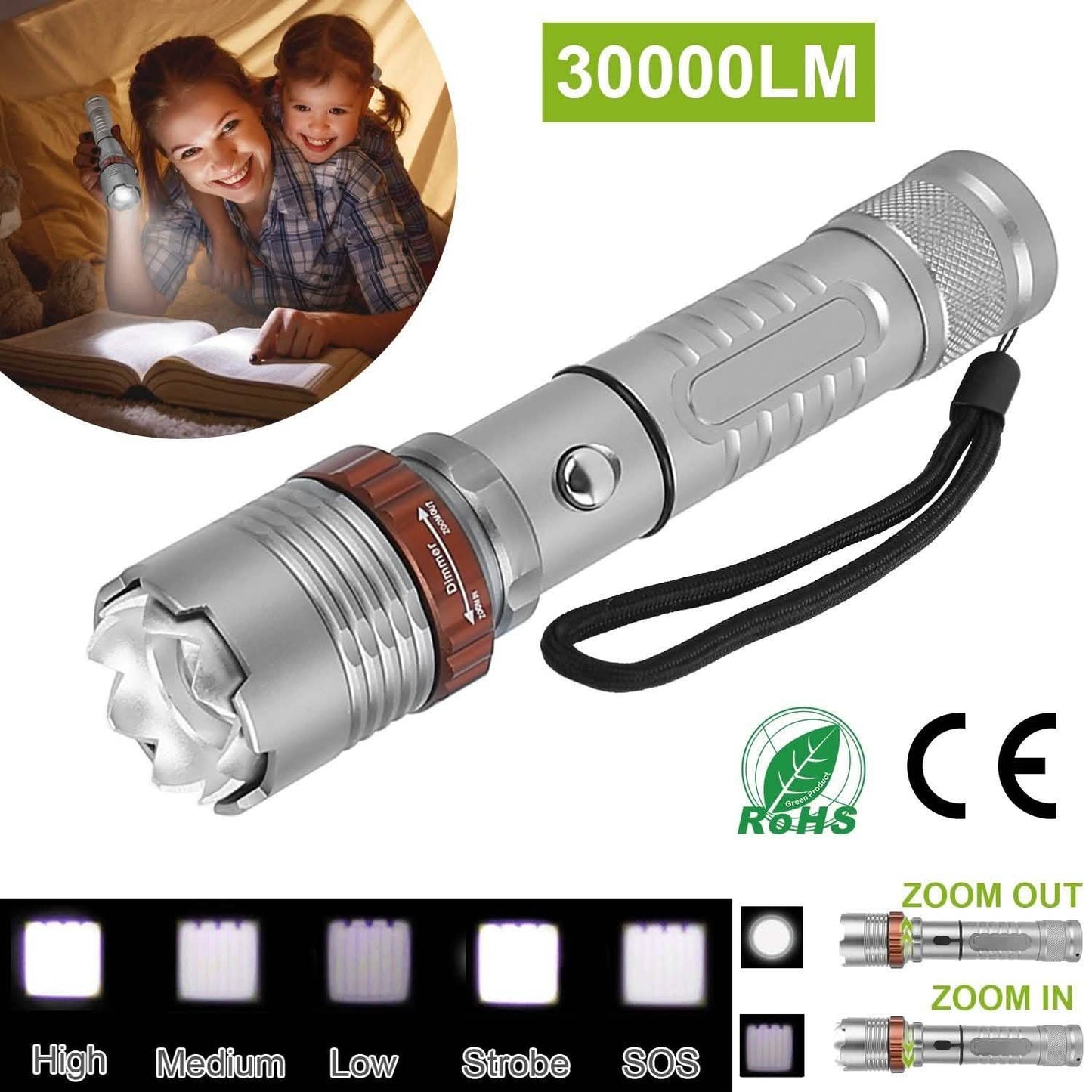 Taktische Militär-LED-Taschenlampe