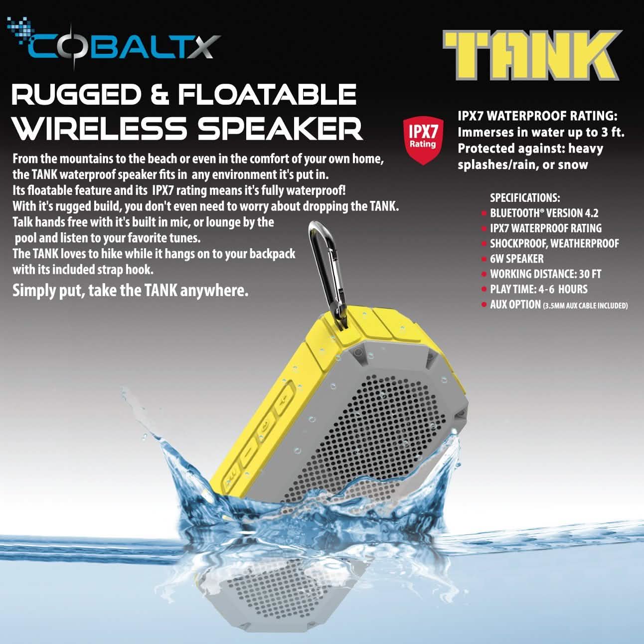 Tank Ipx7 Wasserdichter Robuster 10-W-Bluetooth-Lautsprecher – Verschiedene Ausführungen