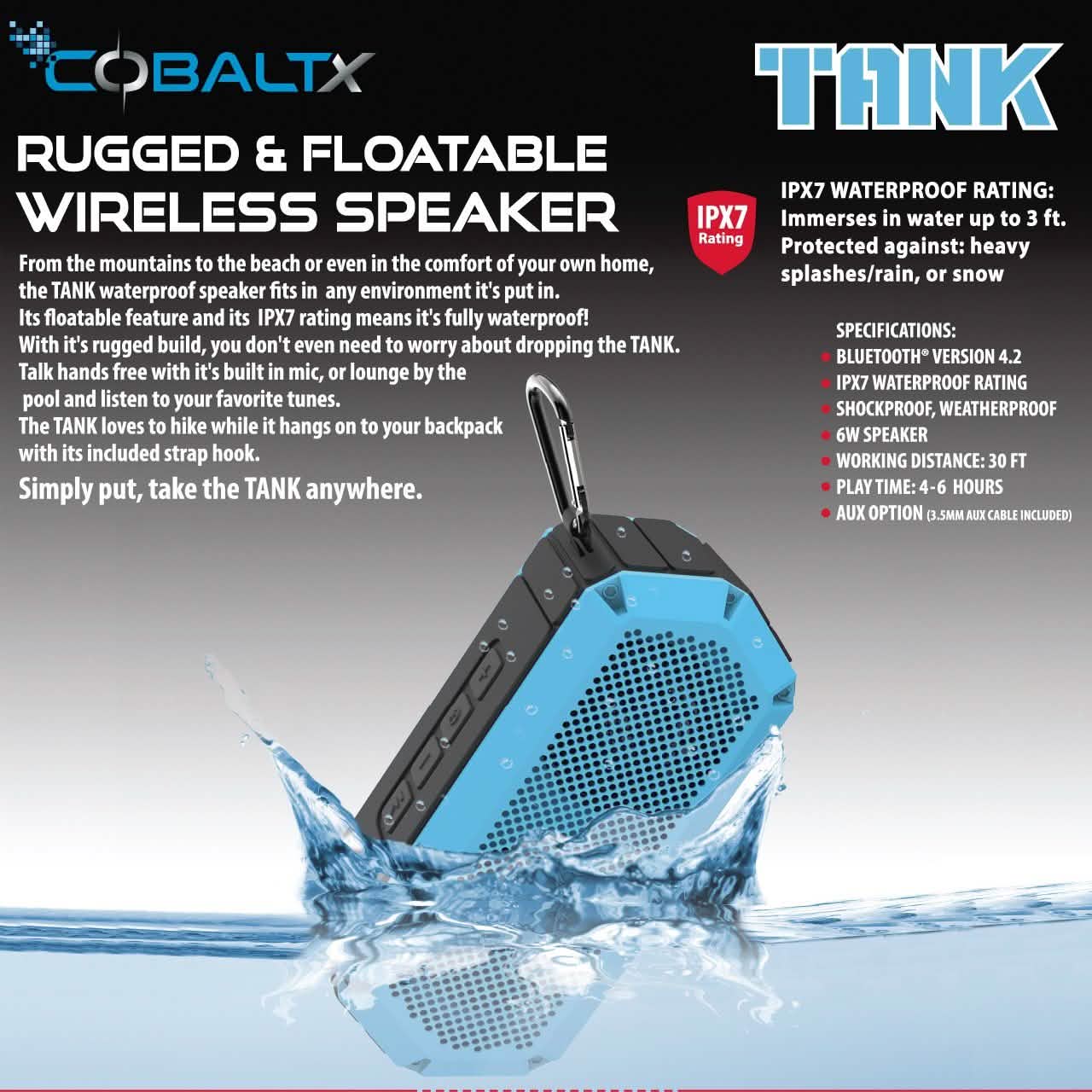 Tank Ipx7 Wasserdichter Robuster 10-W-Bluetooth-Lautsprecher – Verschiedene Ausführungen