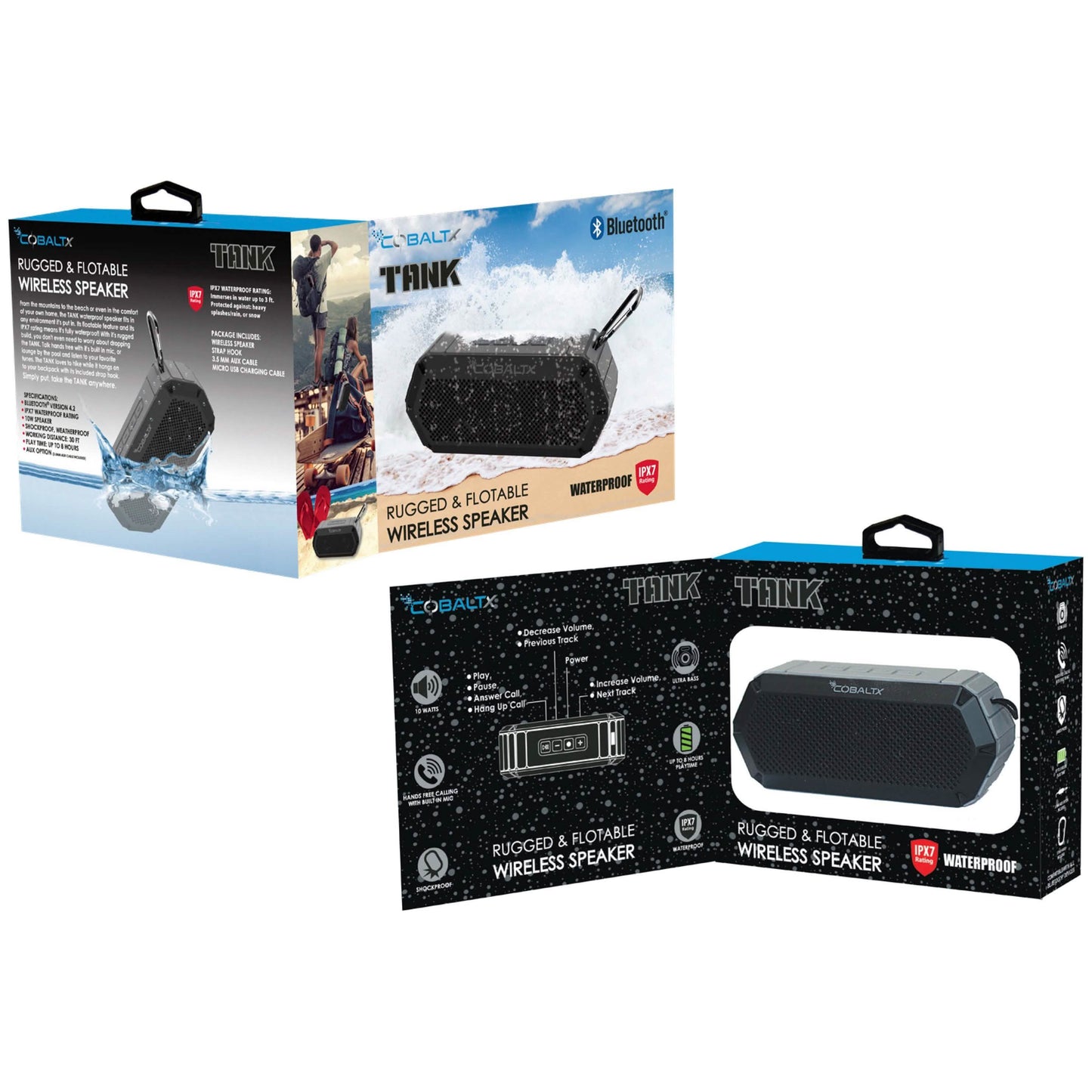 Tank Ipx7 Wasserdichter Robuster 10-W-Bluetooth-Lautsprecher – Verschiedene Ausführungen