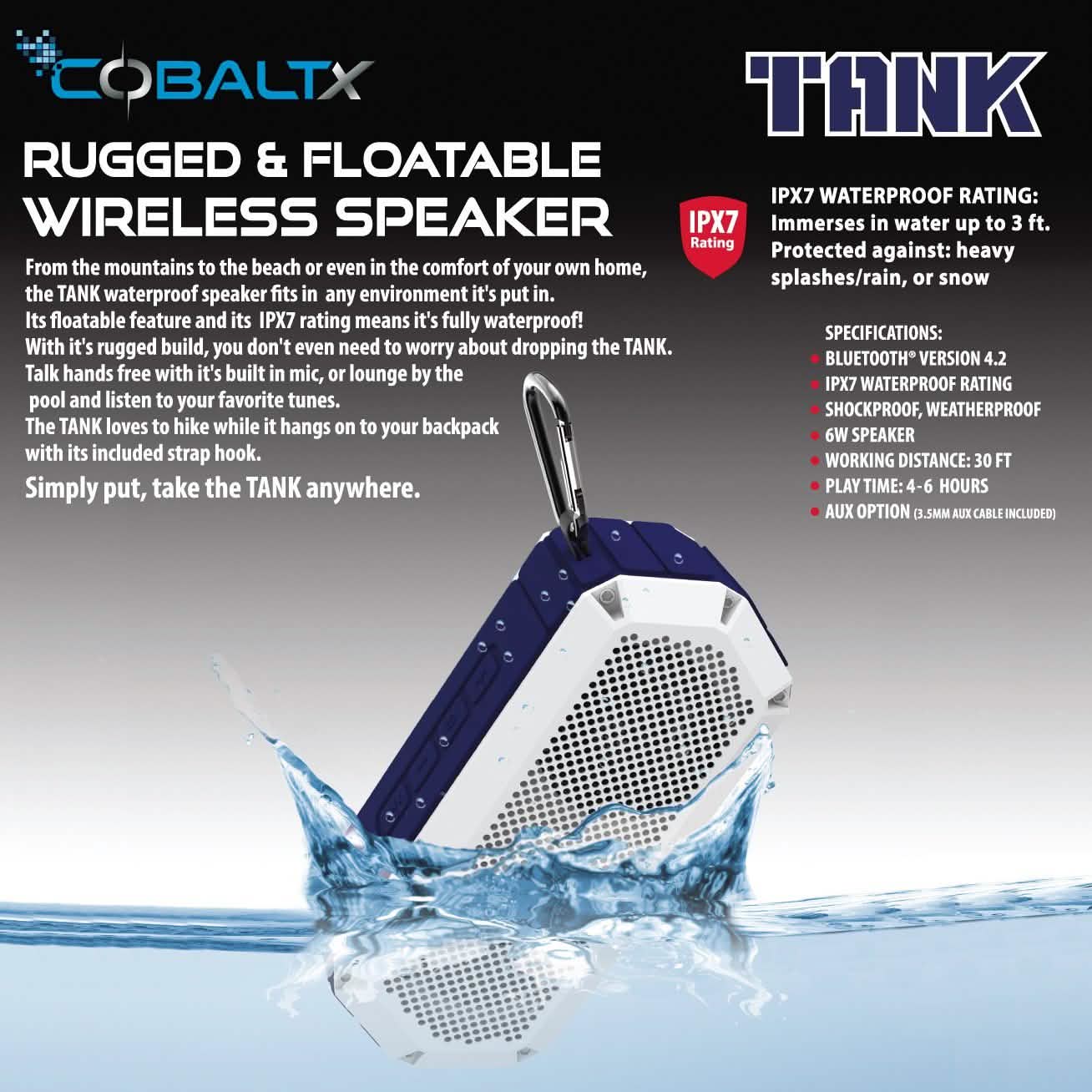 Tank Ipx7 Wasserdichter Robuster 10-W-Bluetooth-Lautsprecher – Verschiedene Ausführungen