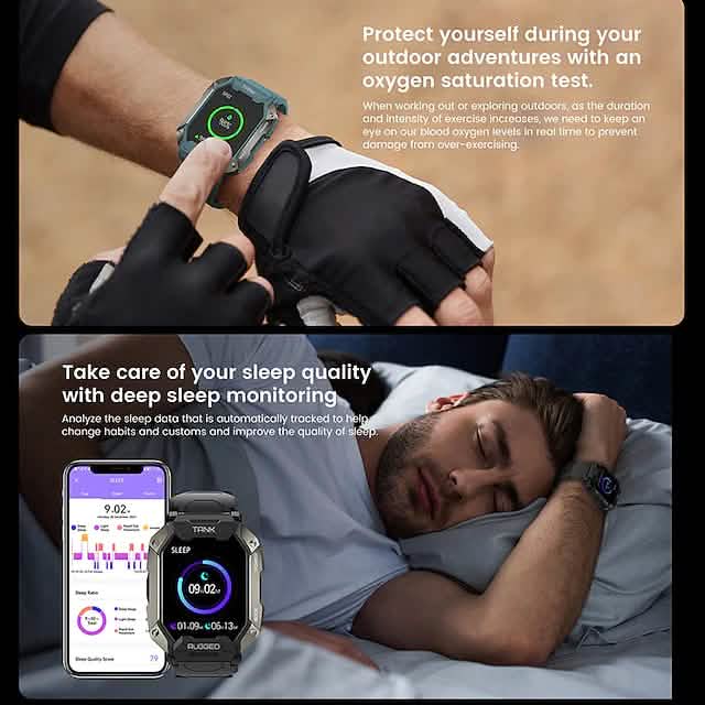TANK M1 PRO Smart Watch 1,72 Zoll Smartwatch Fitness-Uhr