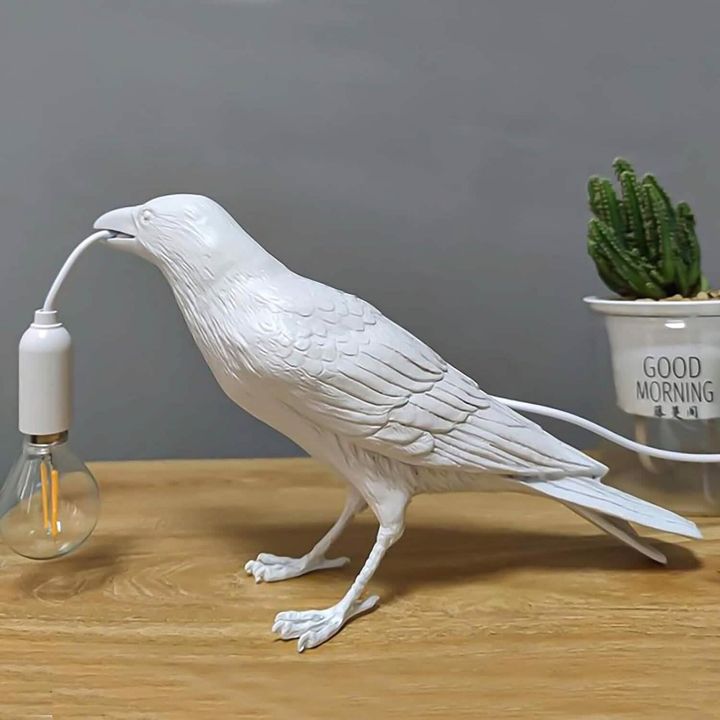 Die Gothic-Krähe-USB-Port-Lampe