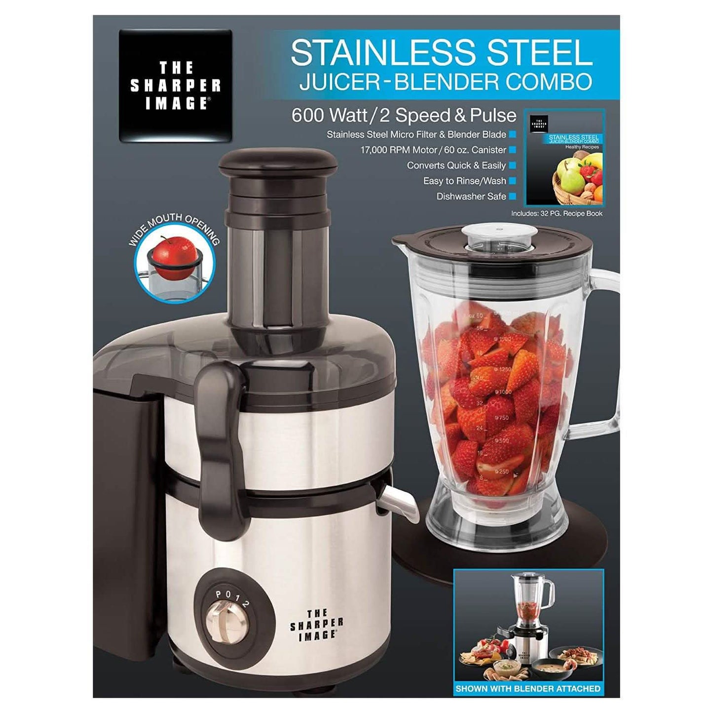 The Sharper Image Entsafter-Mixer-Kombination