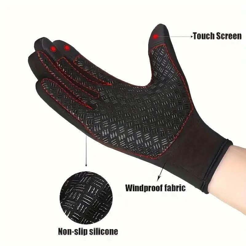 Thermisolierte, wasserdichte und rutschfeste Touchscreen-Handschuhe