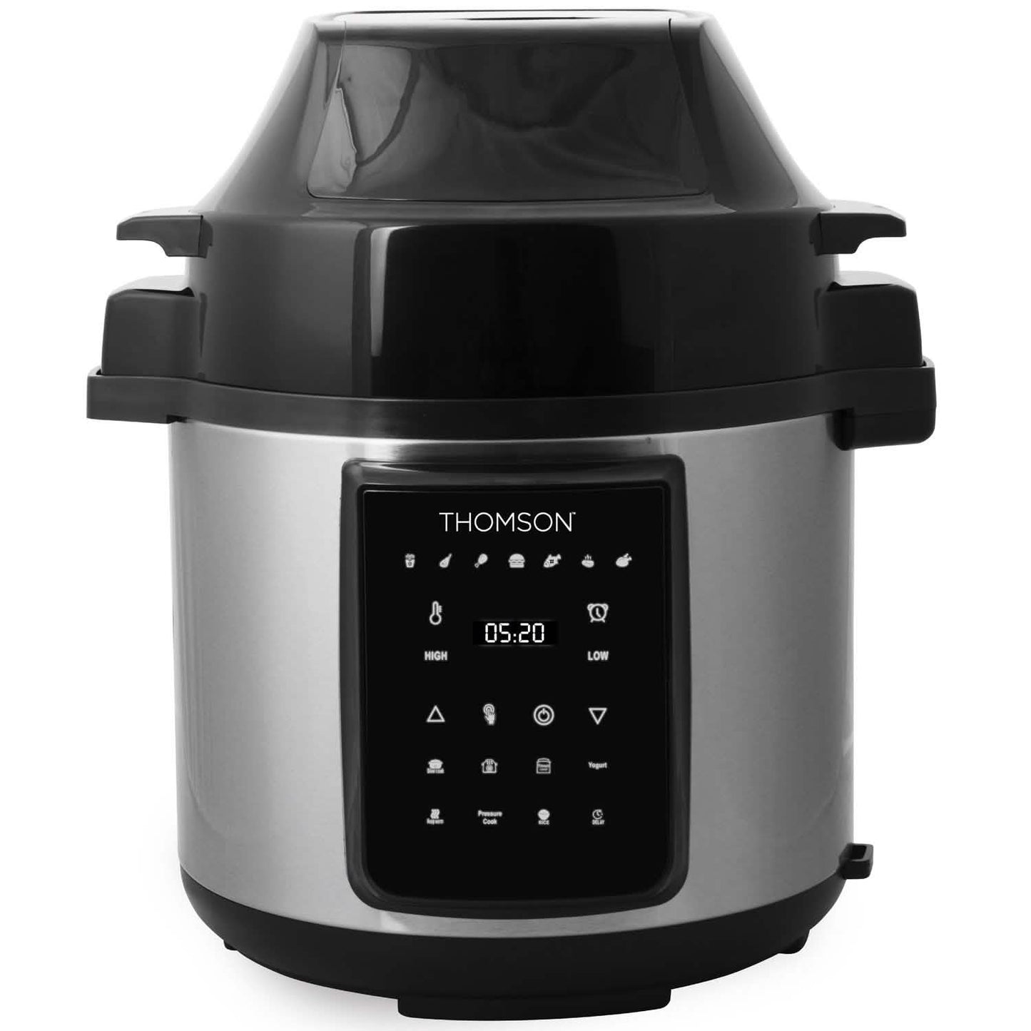 Thomson 9-in-1 Druck-, Schongarer, Heißluftfritteuse und mehr, mit 6,5 QT Fassungsvermögen