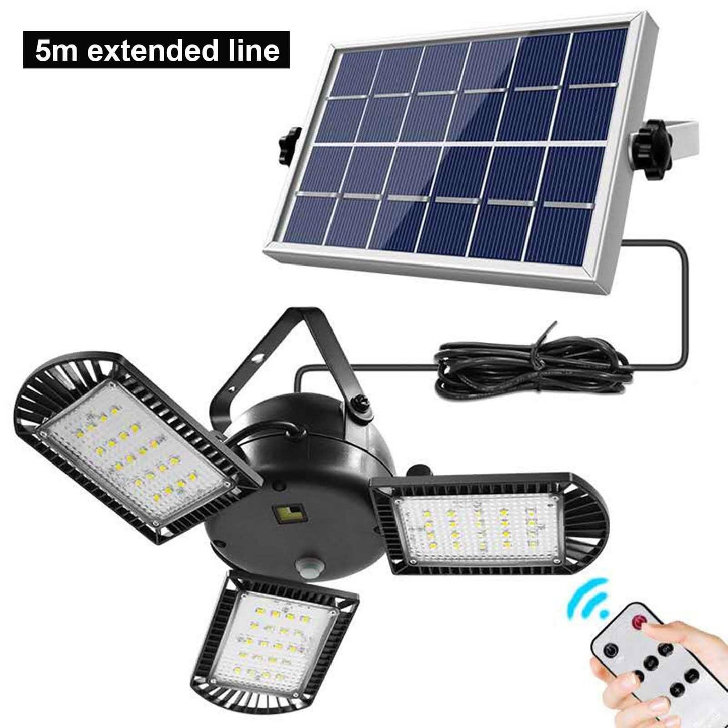 Dreiköpfige verstellbare LED-Garagenleuchte