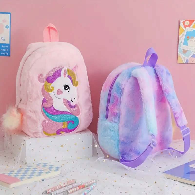 Tie-Dye Stoff Einhorn Umhängetasche für Mädchen