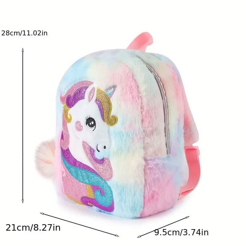 Tie-Dye Stoff Einhorn Umhängetasche für Mädchen