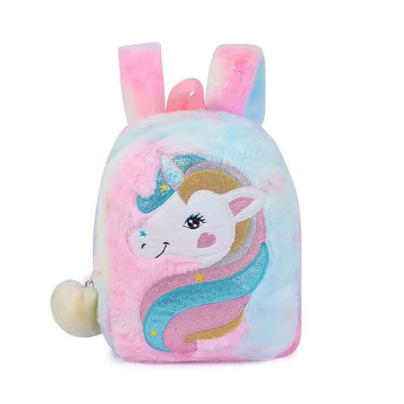 Tie-Dye Stoff Einhorn Umhängetasche für Mädchen