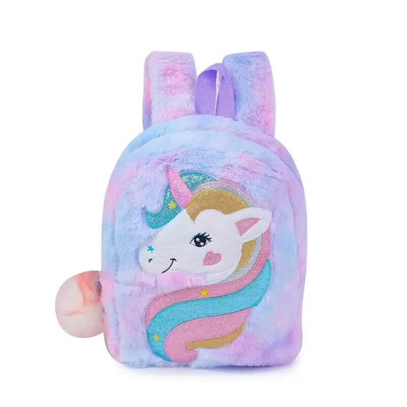 Tie-Dye Stoff Einhorn Umhängetasche für Mädchen
