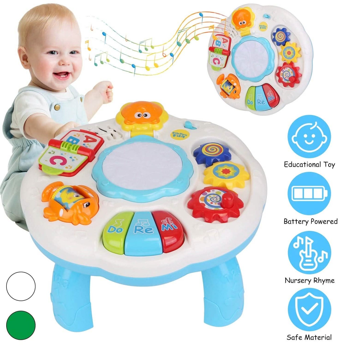 Musikalischer Lerntisch für Kleinkinder ab 6 Monaten