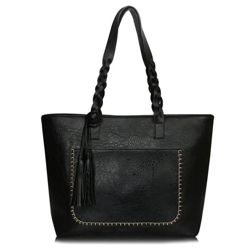 Vintage-Handtasche aus Kunstleder für Damen
