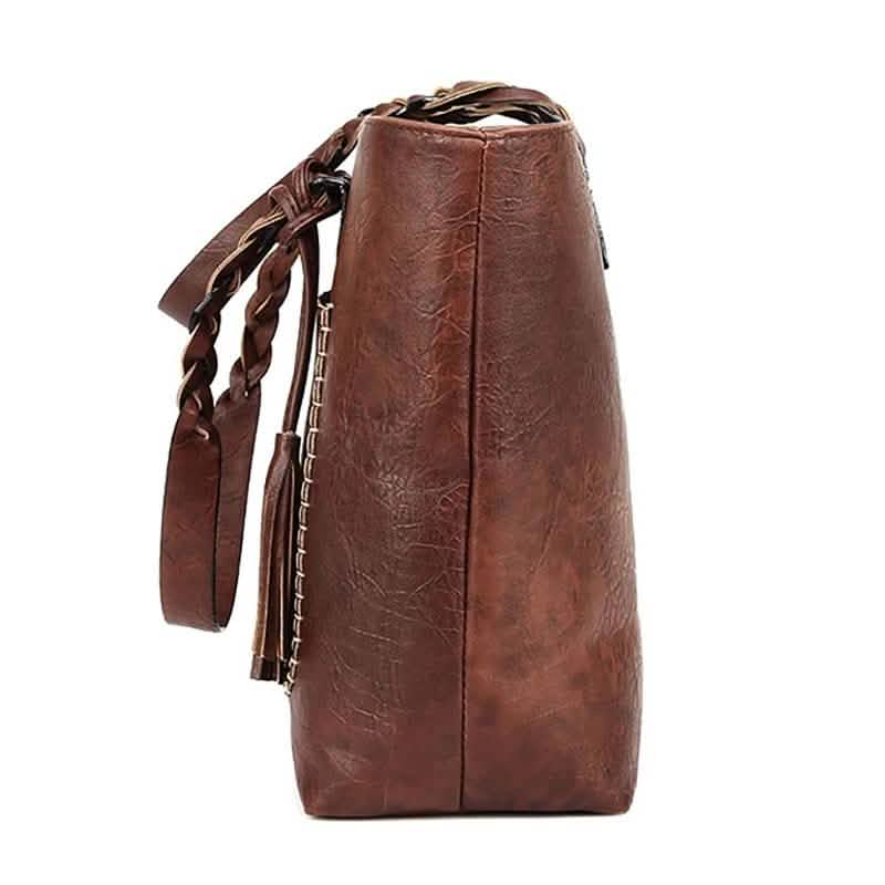 Vintage-Handtasche aus Kunstleder für Damen