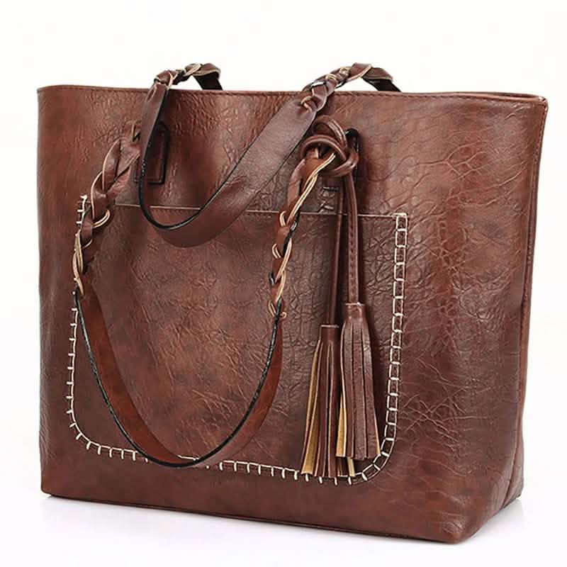 Vintage-Handtasche aus Kunstleder für Damen