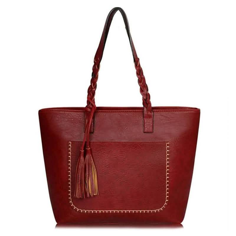Vintage-Handtasche aus Kunstleder für Damen