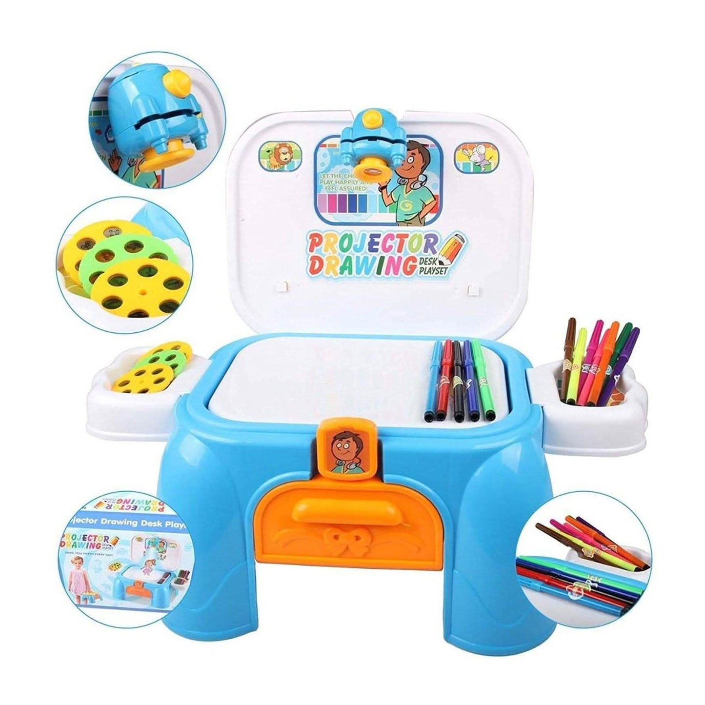 Toy Chef Kinderprojektor Magnetische Zeichentafel für Kleinkinder