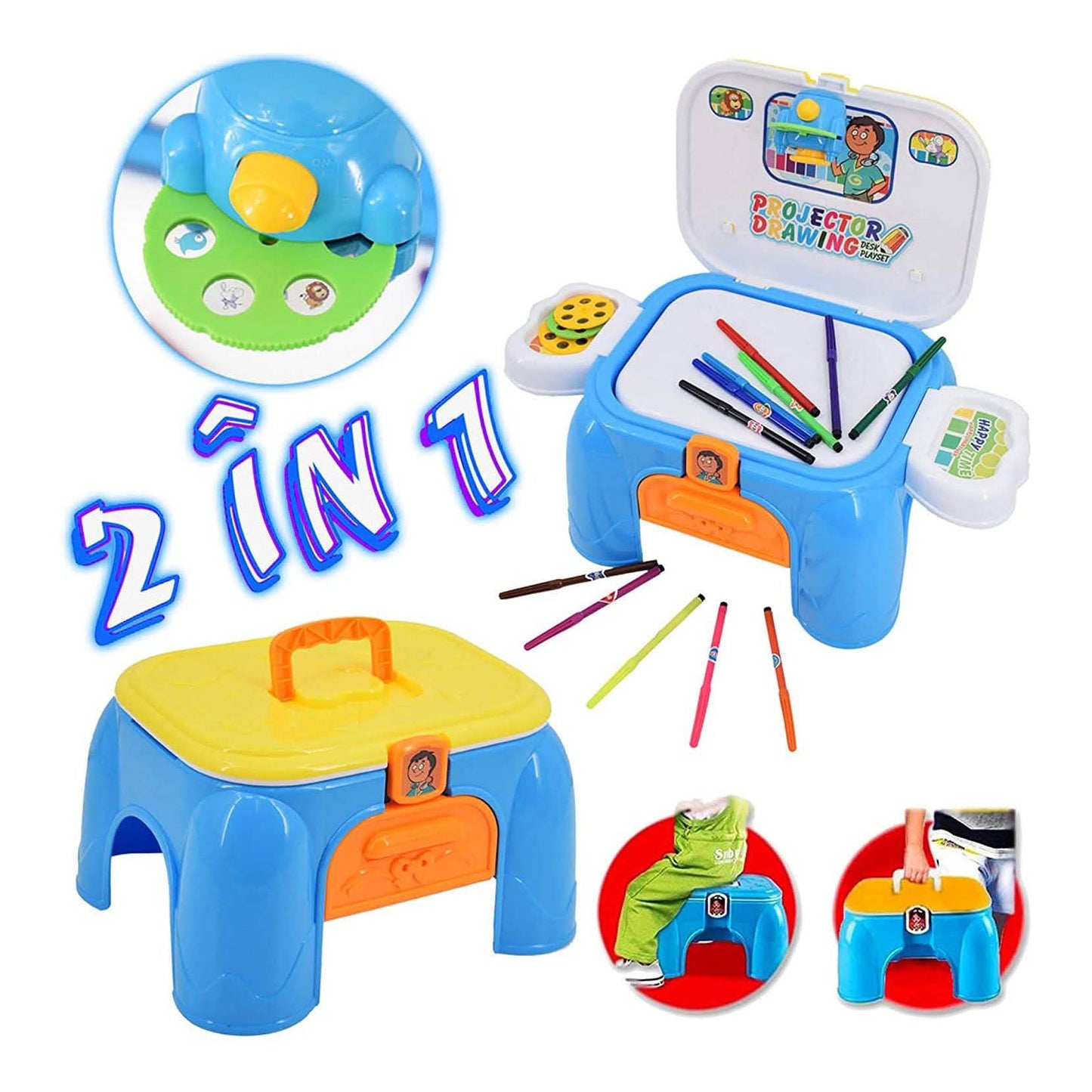 Toy Chef Kinderprojektor Magnetische Zeichentafel für Kleinkinder