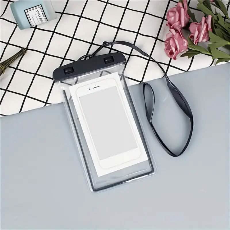 Transparenter leuchtender Handy-Trockenbeutel