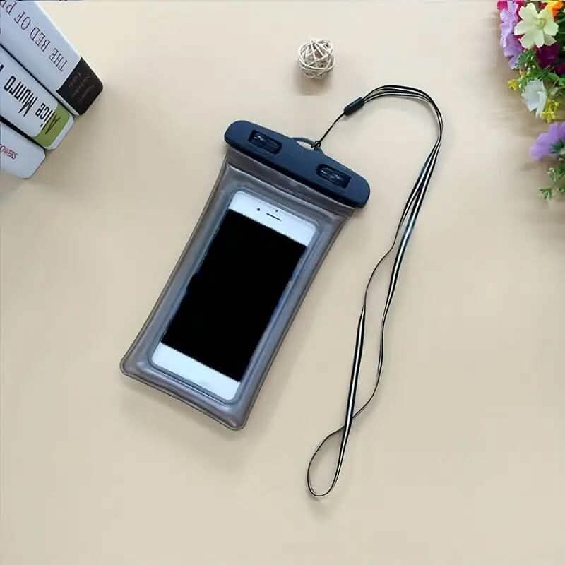 Transparenter leuchtender Handy-Trockenbeutel