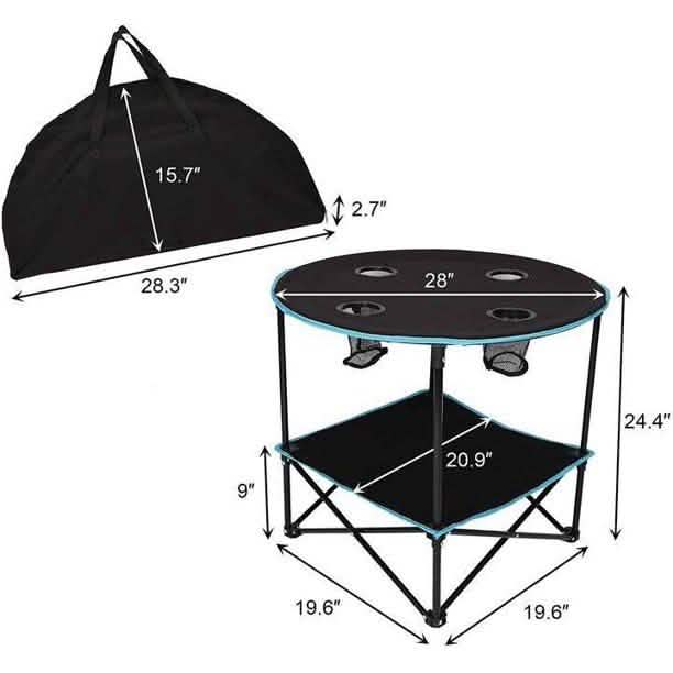 Reise Klappbarer Picknick-Rundtisch