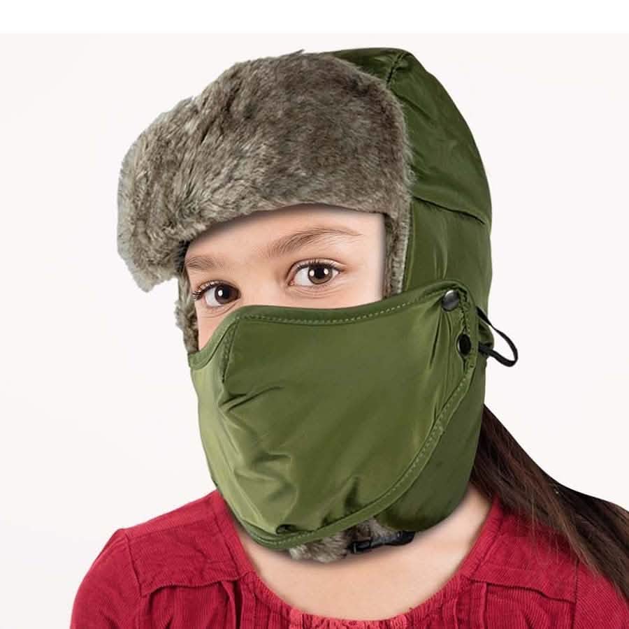 Kinder Winter-Fliegermütze mit maximaler Abdeckung