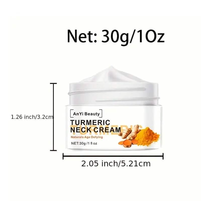 Kurkuma Halsstraffungscreme Gesichtsfeuchtigkeitscreme mit Retinol, Kollagen und Hyaluronsäure