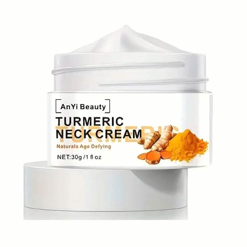 Kurkuma Halsstraffungscreme Gesichtsfeuchtigkeitscreme mit Retinol, Kollagen und Hyaluronsäure