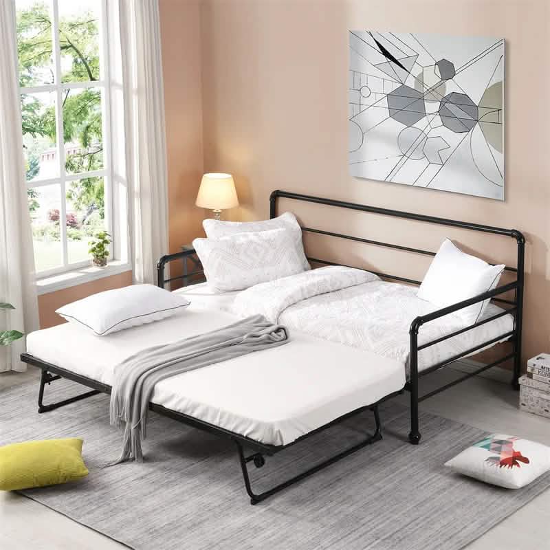 Einzel-Tagesbett mit ausziehbarem Unterbett