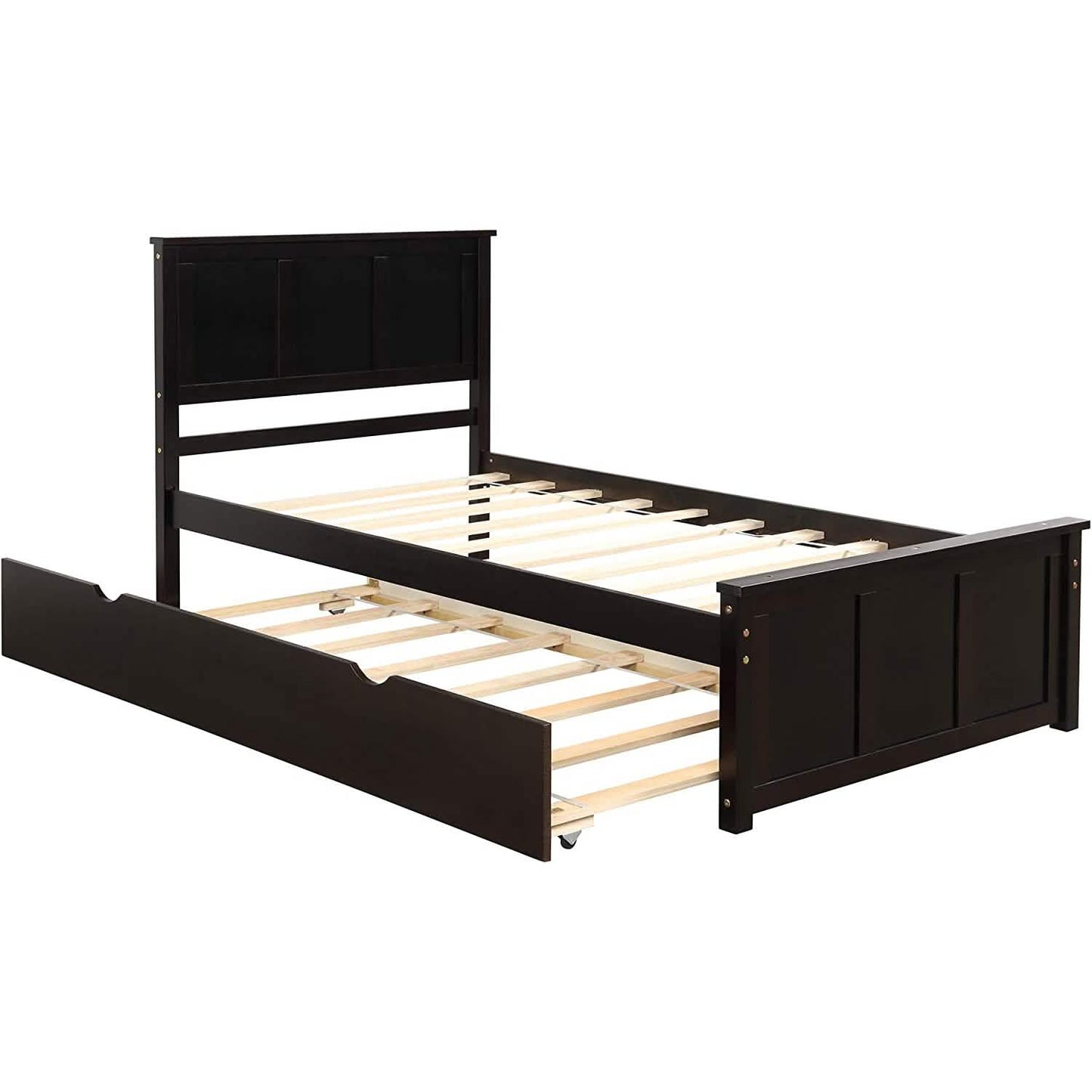 Plattformbett in Twin-Größe mit Ausziehbett