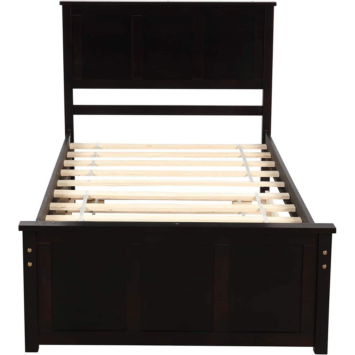 Plattformbett in Twin-Größe mit Ausziehbett