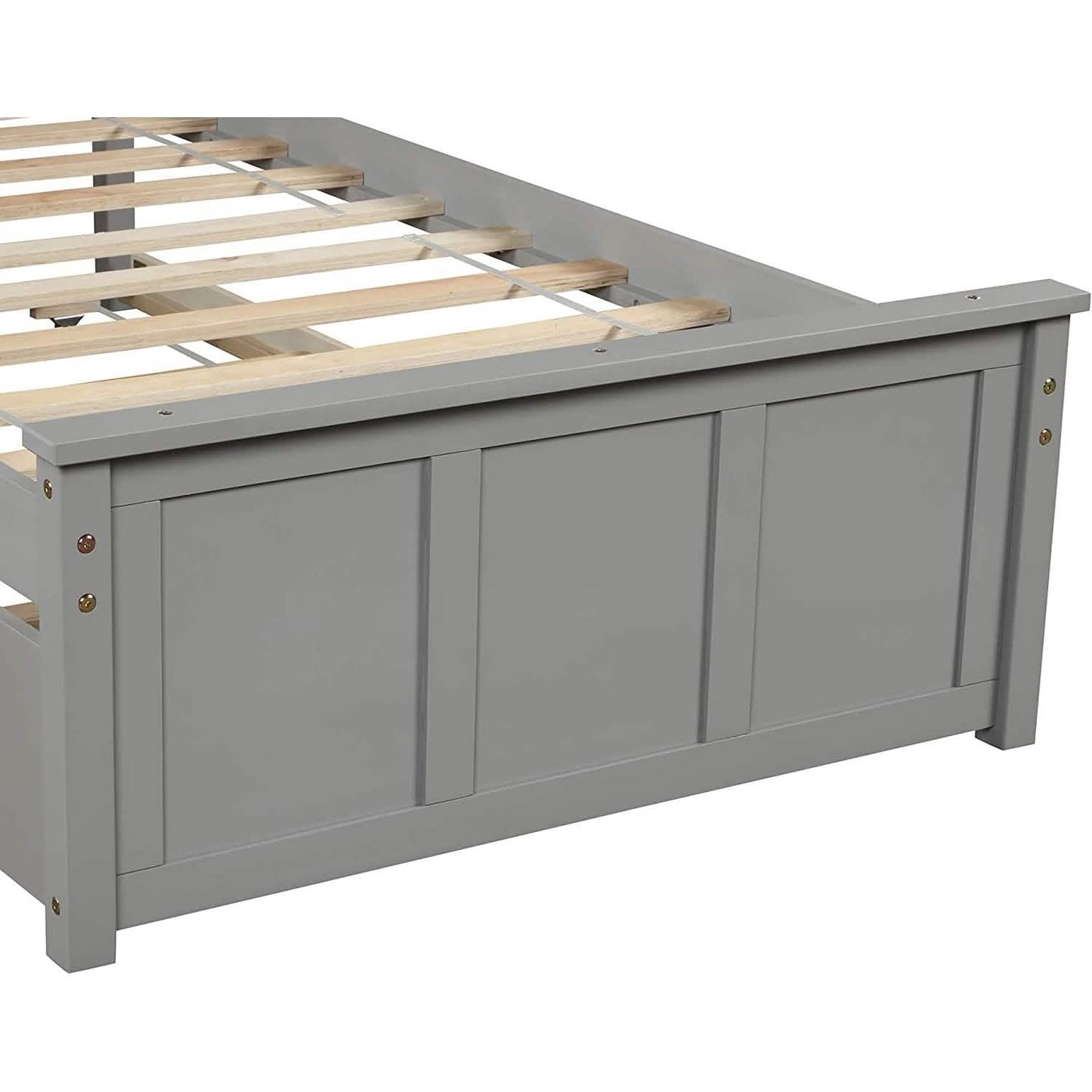 Plattformbett in Twin-Größe mit Ausziehbett