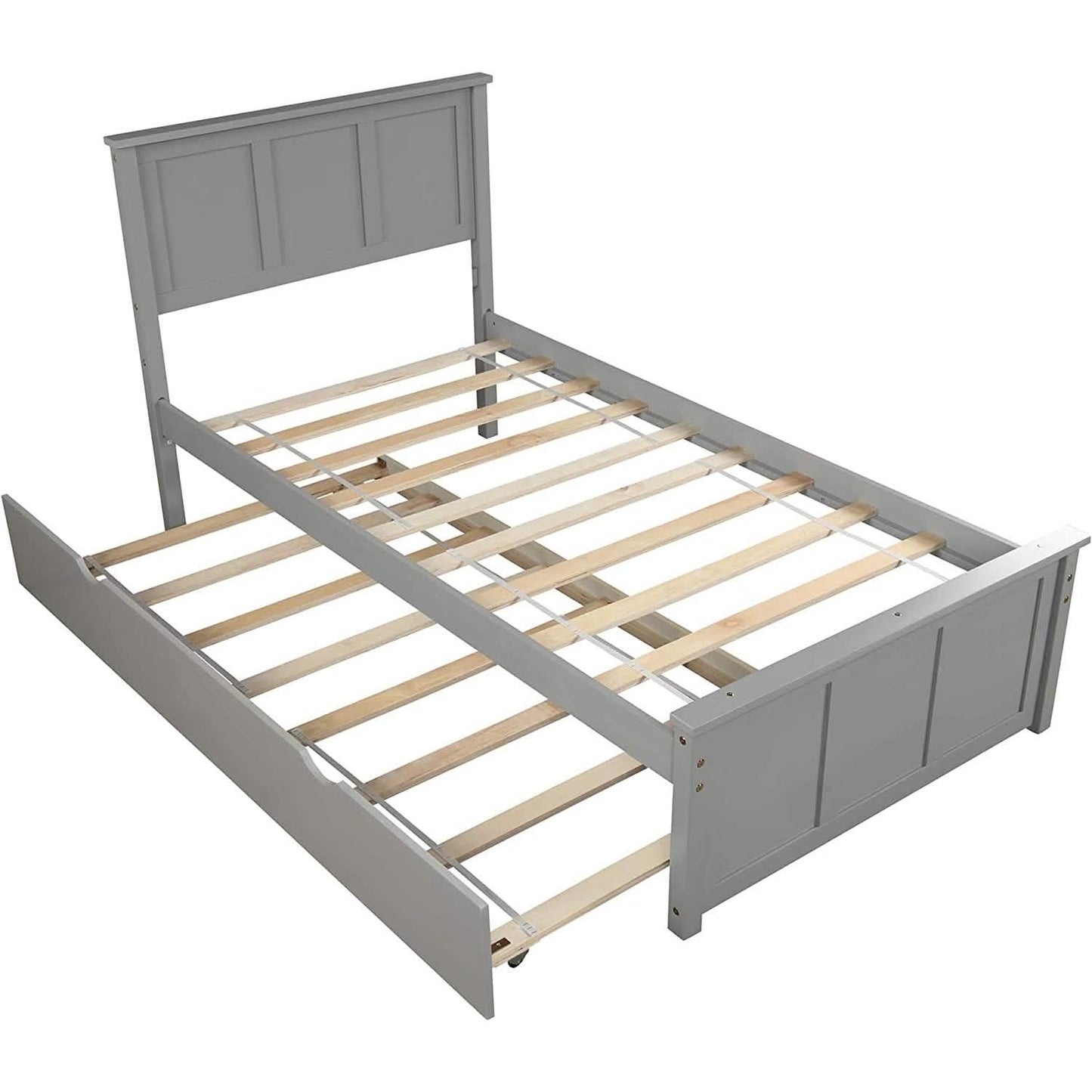 Plattformbett in Twin-Größe mit Ausziehbett