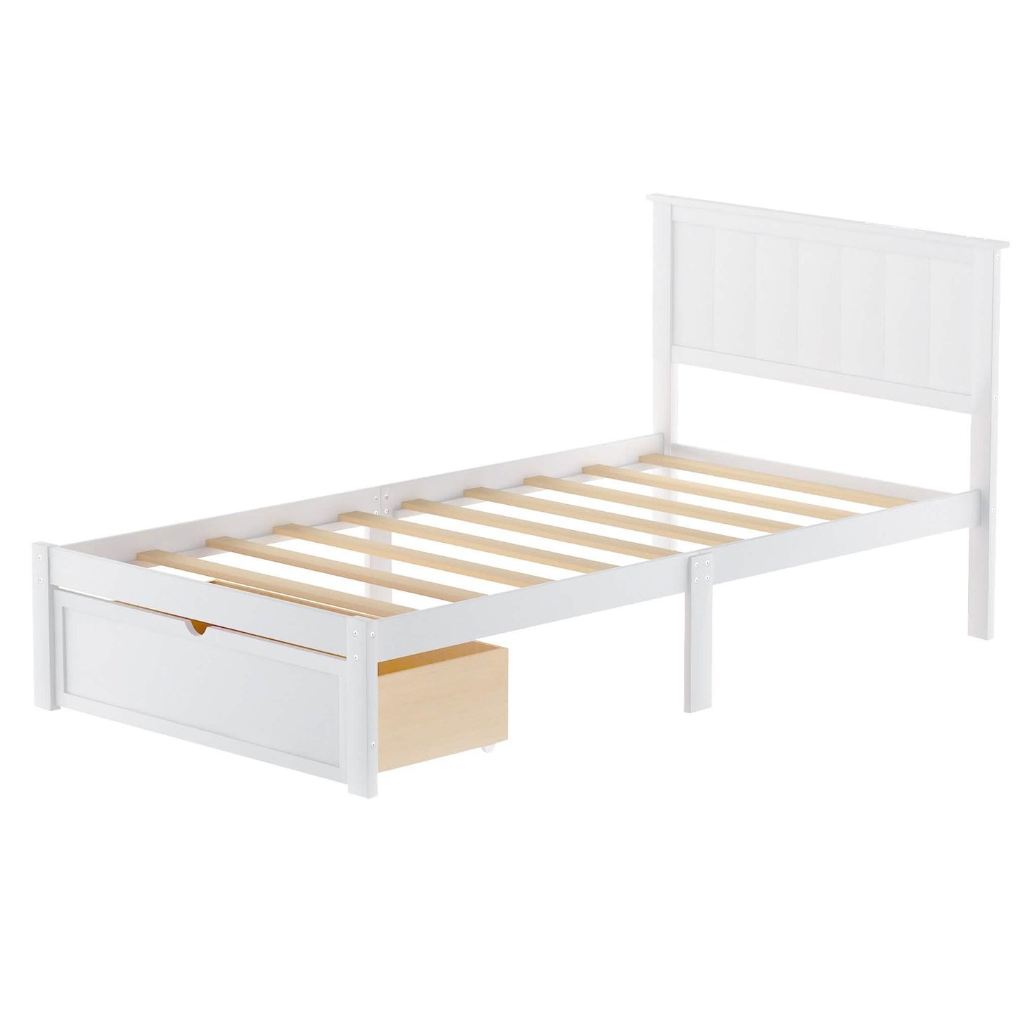 Einzelbett-Plattformrahmen mit Stauraum