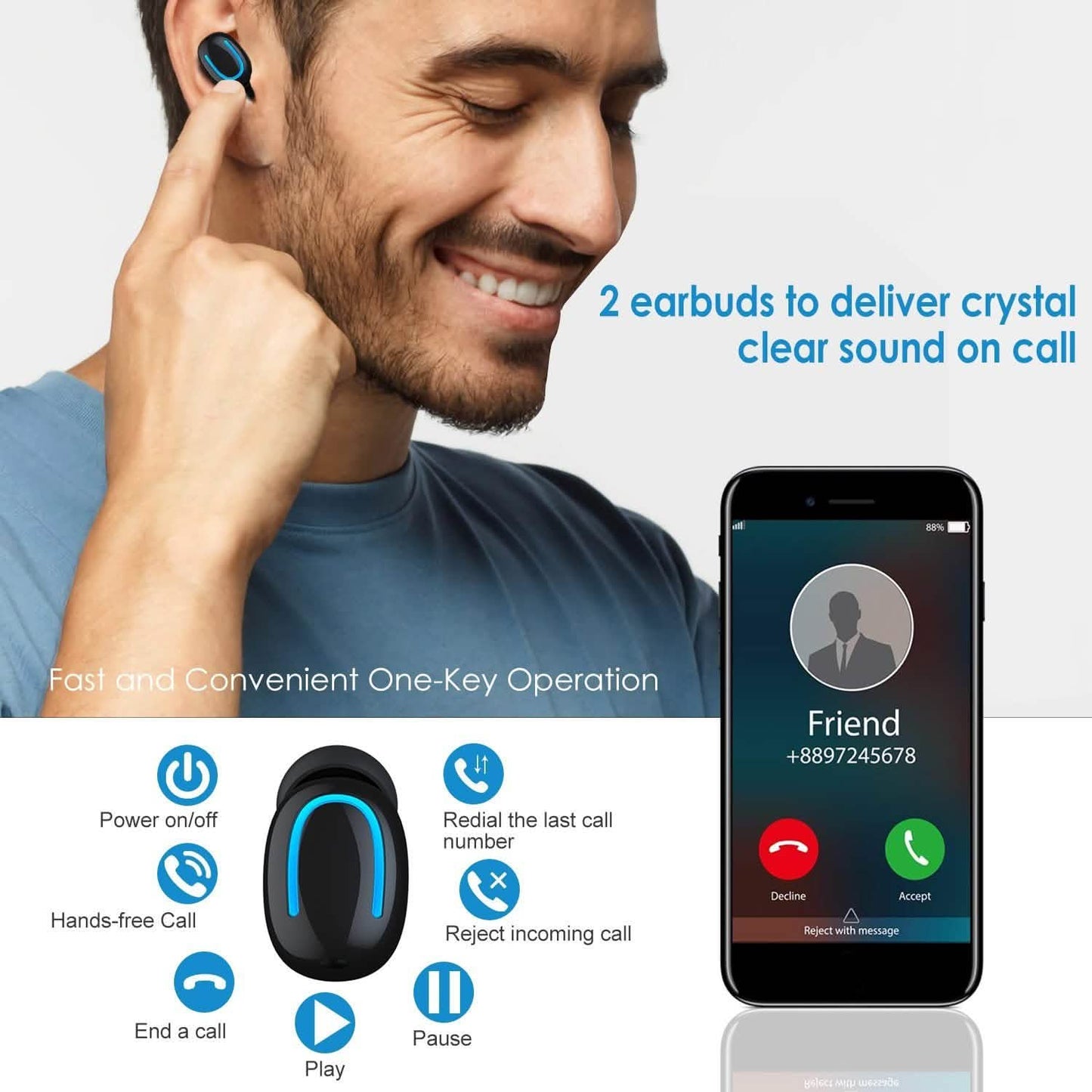 TWS Wireless 5.0 Kopfhörer