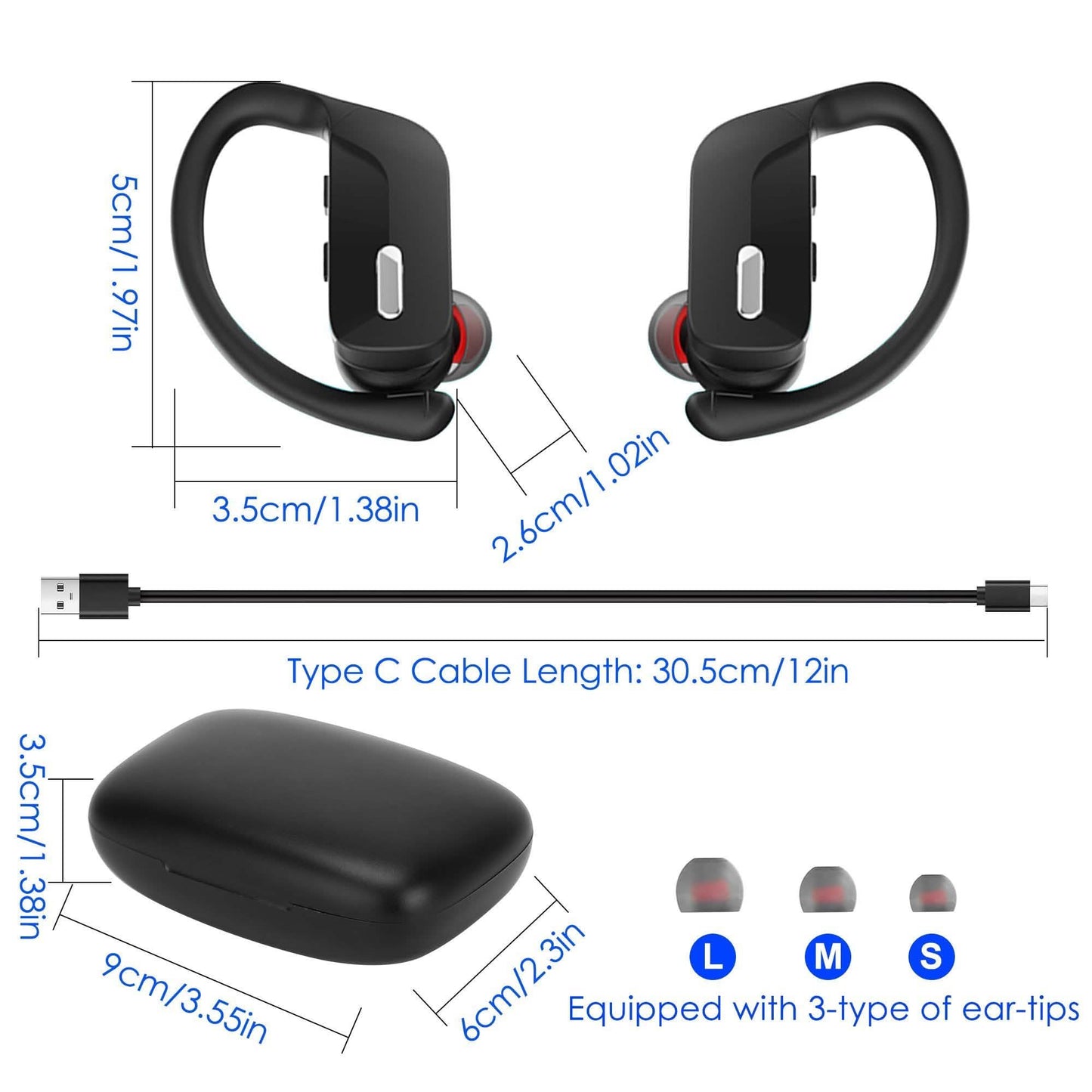 TWS Wireless 5.0 In-Ear Stereo-Kopfhörer