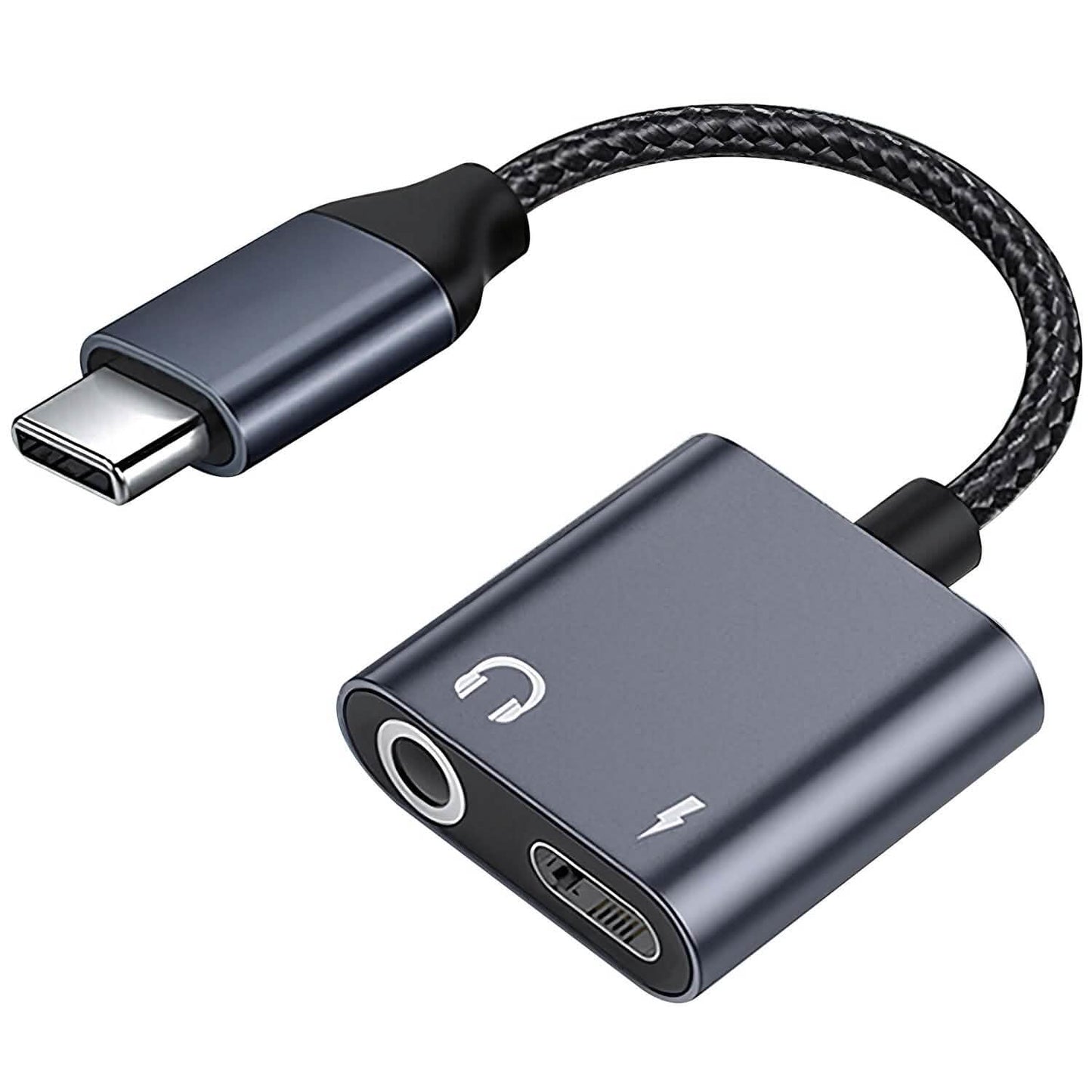 USB C auf 3,5 mm Kopfhörer-Ladeadapter USB C auf Aux-Audiobuchse