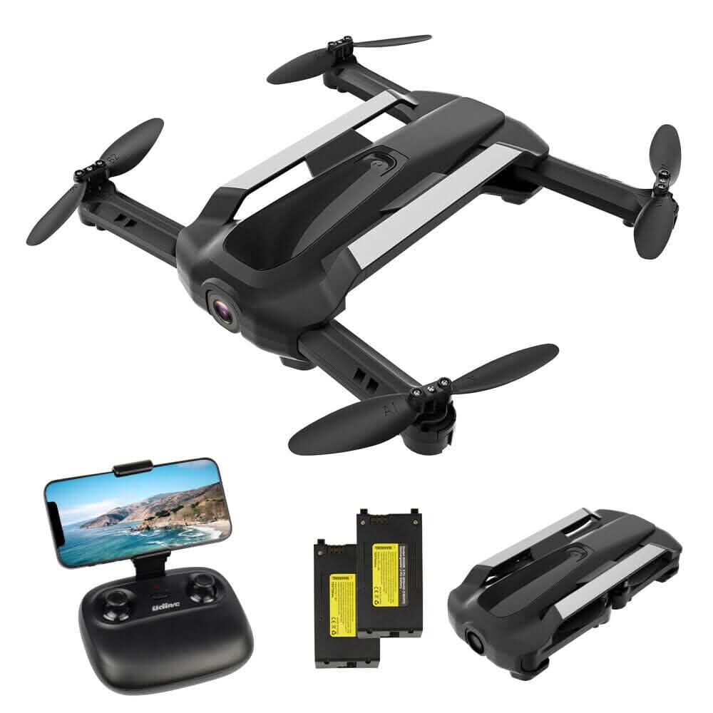 UDIRC faltbare RC Drohne FPV WiFi Quadrocopter mit 720P HD Kamera & 2 Akkus U73