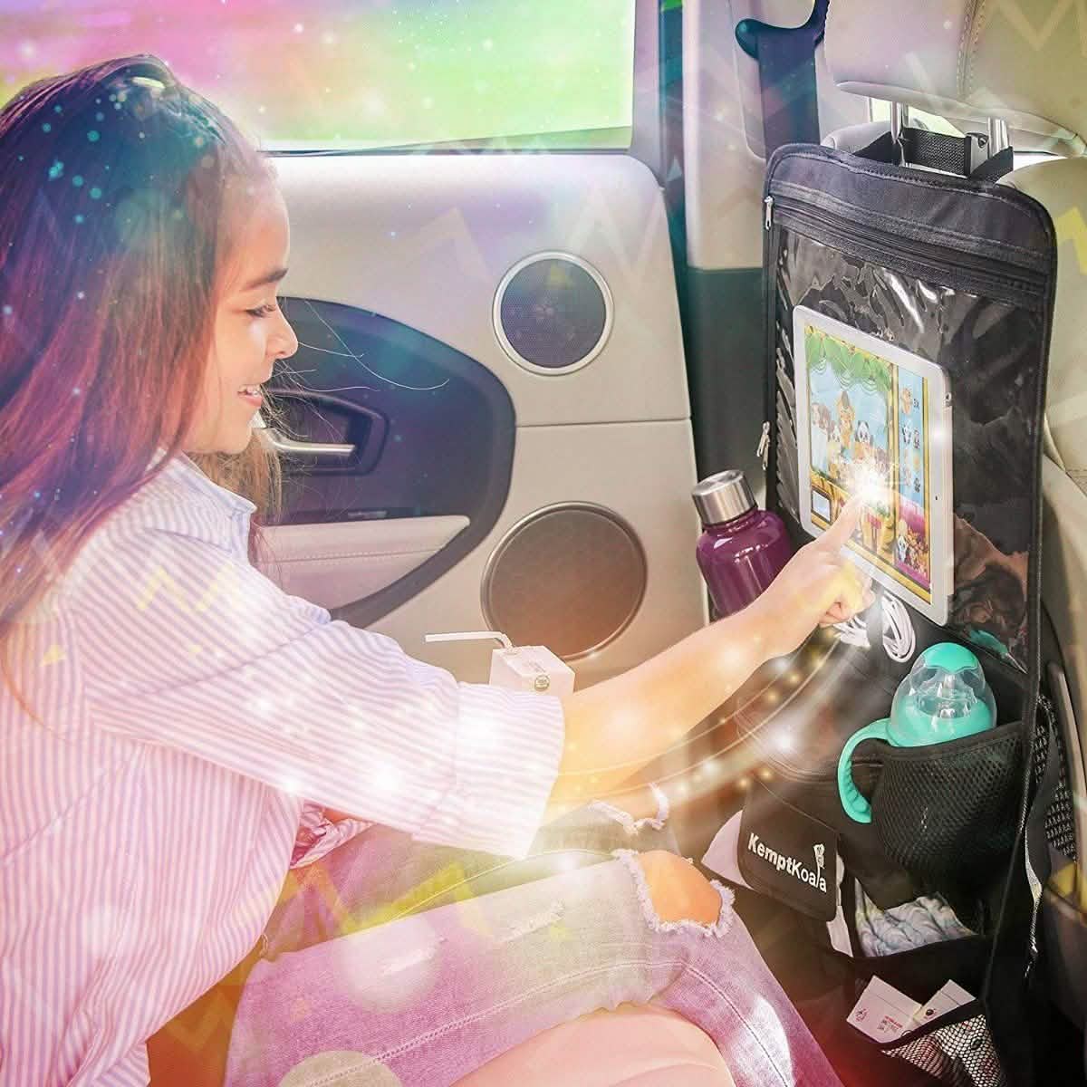 Ultimativer Auto-Rücksitz-Organizer mit Tabletfach und Getränkehalter