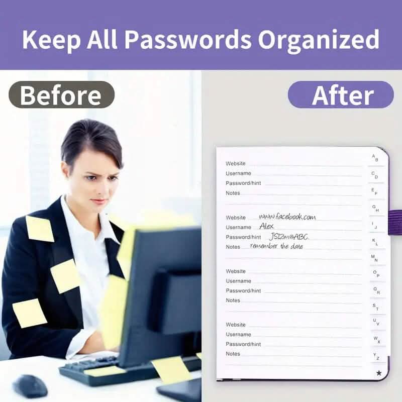 Passwort-Organizer-Journal für höchste Sicherheit