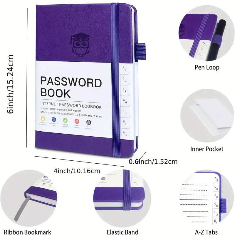 Passwort-Organizer-Journal für höchste Sicherheit