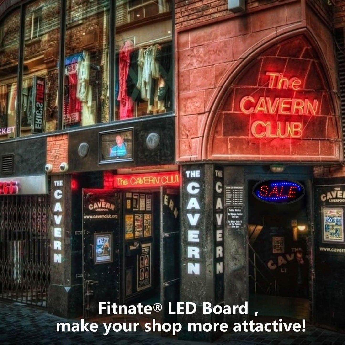 Ultra Helles Open Schild Neon LED Licht Animierte Bewegung Blitz Business Werbetafel