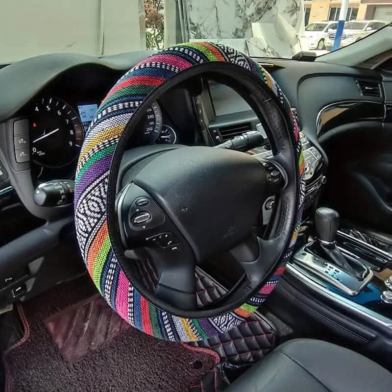 Ultraleichte Atmungsaktive Bunte Hanf-Lenkradhülle