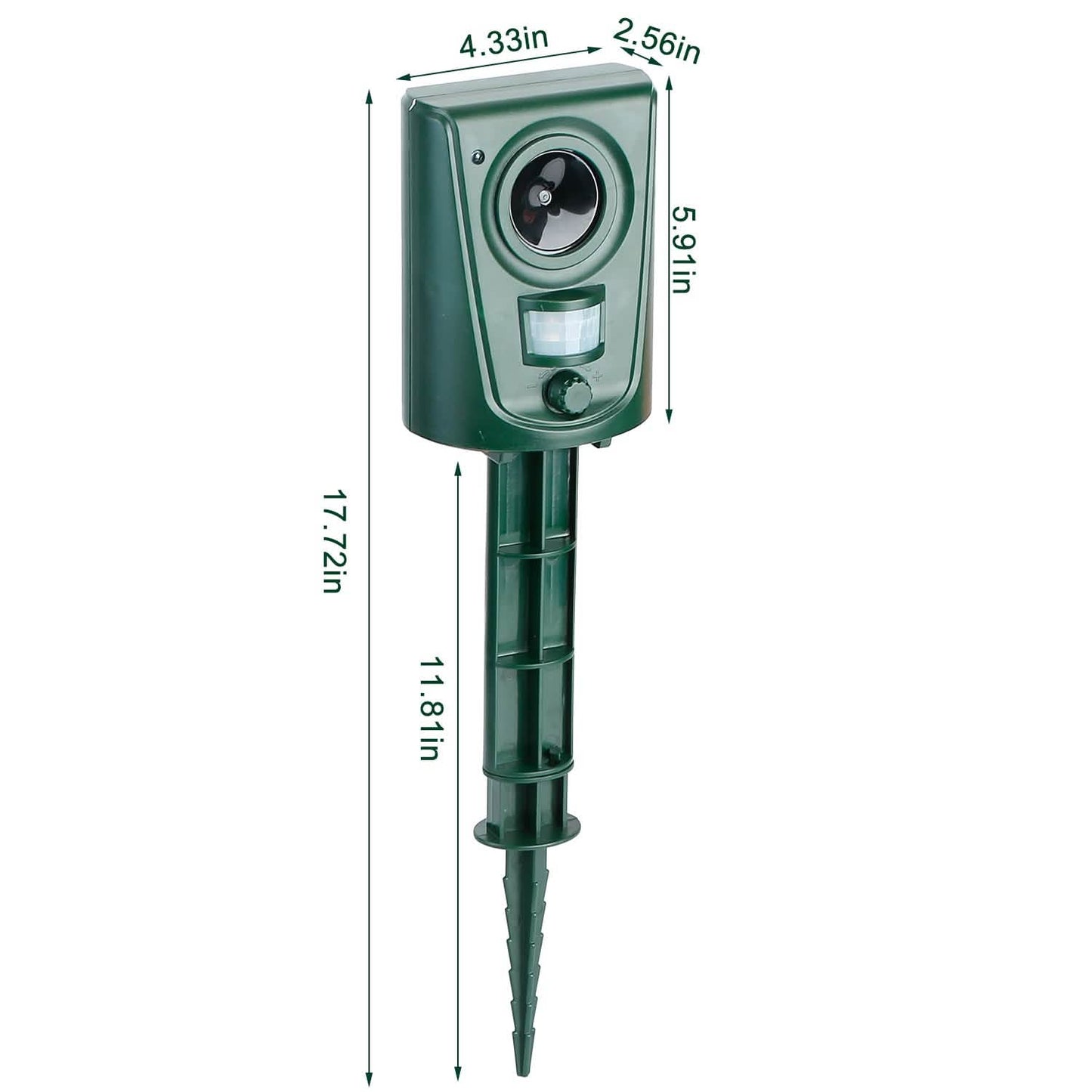 Ultraschall-Tierabwehr IP4 Wasserdicht Bewegungssensor Repellent mit blinkendem LED-Licht