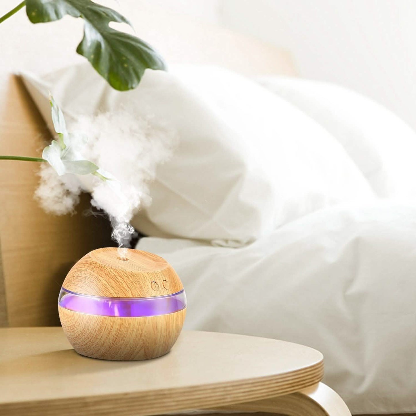 Ultraschall-Aroma-Diffusor aus Holzmaserung