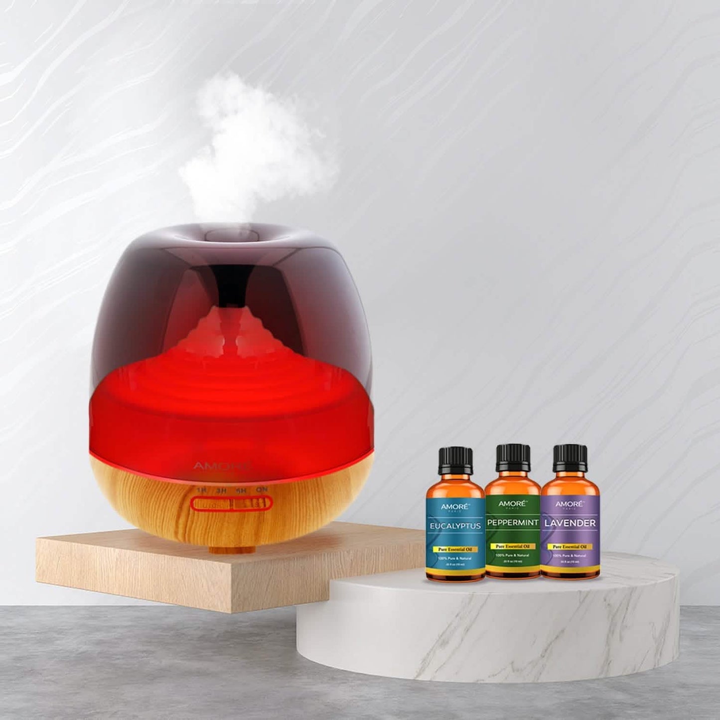 Ultraschall-Aromatherapie-Kaltnebel-Luftbefeuchter-Diffusor