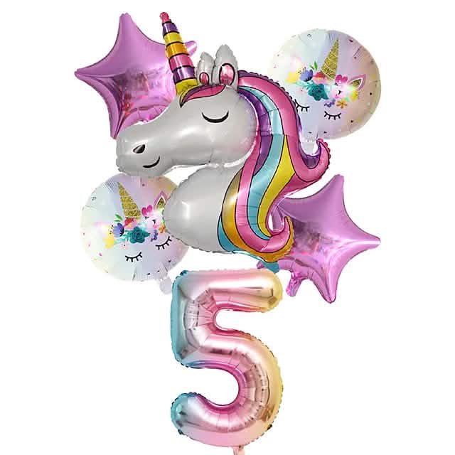 Einhorn-Luftballons für Geburtstagsdekorationen