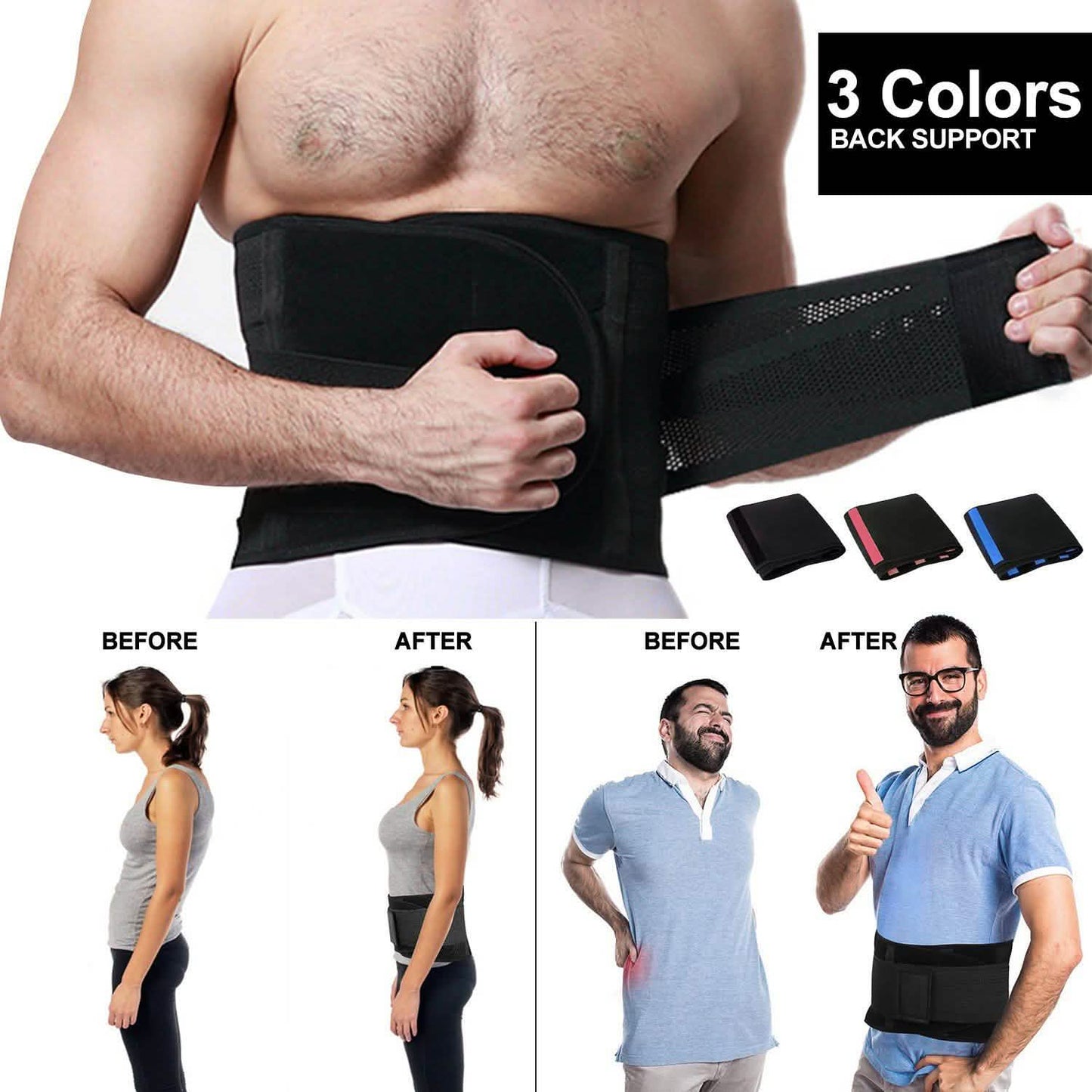 Unisex-Rückenstützgürtel