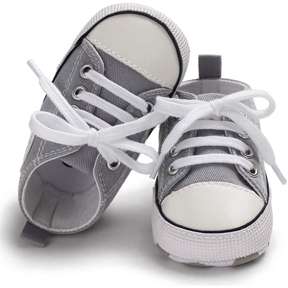 Unisex High Top Sneaker Weiche rutschfeste Sohle Neugeborenen-Denimschuhe