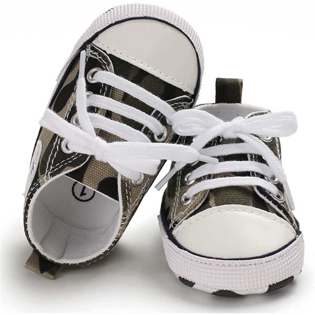 Unisex High Top Sneaker Weiche rutschfeste Sohle Neugeborenen-Denimschuhe